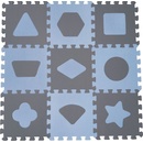 Baby Dan Hracia podložka puzzle 90x90 cm Geometrické tvary Blue 2021