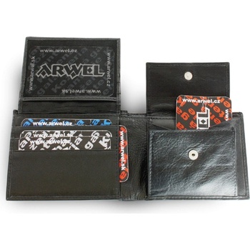 pánska kožená peňaženka Arwel 2904­ čierna