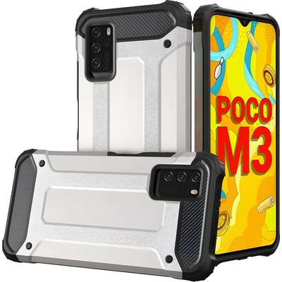 Xiaomi Калъф Hybrid Armor за Xiaomi Redmi Note 10 5G/Poco M3 Pro - Сребърен KP10257