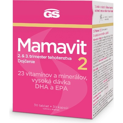GS Mamavit 2 tehotenstvo a dojčenie tabliet 30 + 30 kapsúl