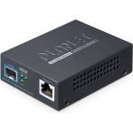 PLANET 10GBASE-T to 10GBASE-X SFP+ Media Converter Copper port - Converter - Kupferdraht мрежов медиен конвертор Мулти режим, Единичен режим Черен (XT-715A)