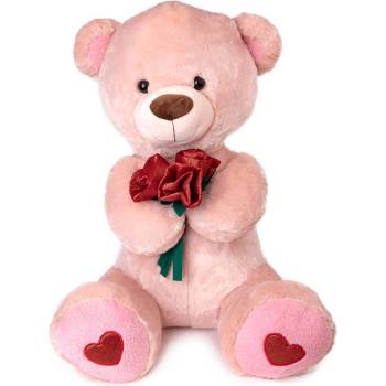 Image 1 of Amek Toys ПЛЮШЕНО МЕЧЕ С РОЗИ 80 СМ ЕКРЮ/БЕЖОВО