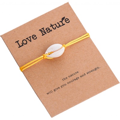 Amparo Miranda Náramok Love Nature Shell OA002 Yellow