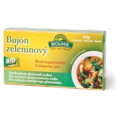 Biolinie Bujón zeleninový Bio kostky 66 g – Zboží Mobilmania