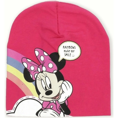 TED LABELS Dievčenská jarná / jesenná čiapka Minnie Mouse s dúhou