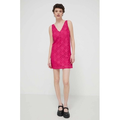 Desigual šaty Lace 24SWVW48 ružová