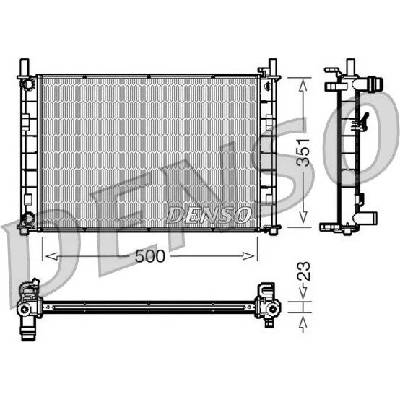 Chladič, chlazení motoru DENSO DRM10046