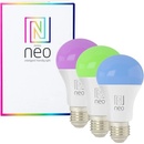 Immax NEO LITE 3x Smart žiarovka LED E27 9W RGB+CCT farebná a biela, stmievateľná, WiFi
