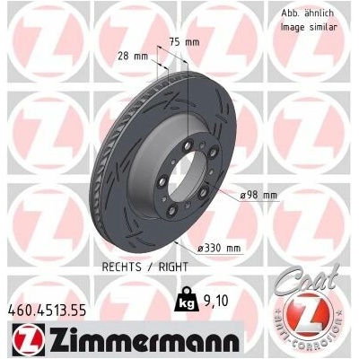 Brzdový kotúč ZIMMERMANN 460.4513.55 (460451355)
