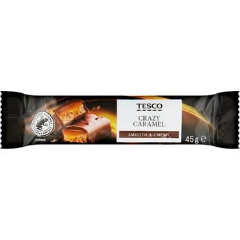 Tesco Tyčinka s nugátom a karamelom v mliečnej čokoláde 45 g