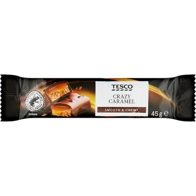 Tesco Tyčinka s nugátom a karamelom v mliečnej čokoláde 45 g