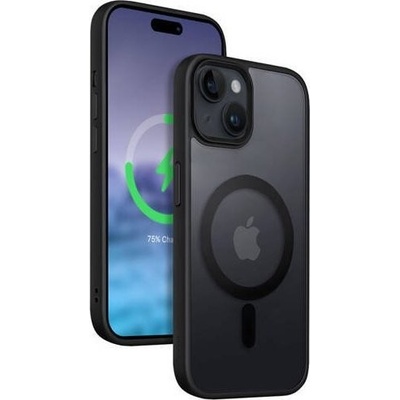 Hybrid Frost MAG Cover iPhone 15 Plus MagSafe čierne Case