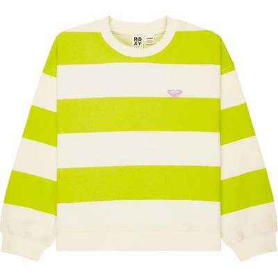Roxy Детски пуловер Roxy Kid's Little Things Crew Jumper - Daiquiry Green Strictly Stripe - размер 14 Years (704-6040-0216)