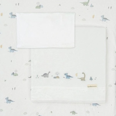 Bimbidreams Комплект бебешки чаршафи Bimbidreams - Trex, 3 броя, 50 x 80 cm (8499000701666)