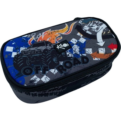 KAOS Овален ученически несесер Kaos Maxi - Off Road (51844)