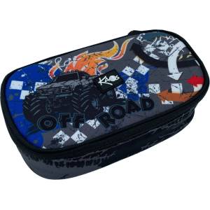 KAOS Овален ученически несесер Kaos Maxi - Off Road (51844)