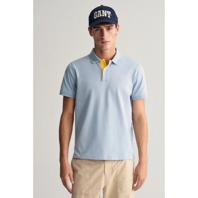 Gant Reg Contrast Pique SS Rugger dove blue