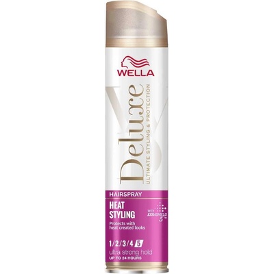 Wella Deluxe Heat Styling Ultra Strong Hold Hairspray 250 ml