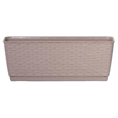 PROSPERPLAST Truhlík s miskou RATOLLA P 29.3 x 12 x 12,6 cm, tmavo béžový