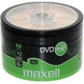 Maxell DVD+R MAXELL, 4, 7 GB, 16x, 50 бр (ML-DDVD-PLUSR4.7-50-SH)