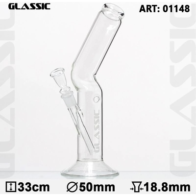 Glassic Skleněný bong Flash 33 cm 50 mm