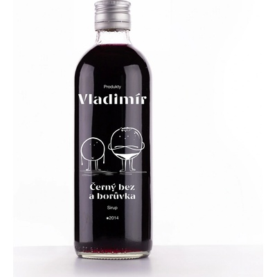 Sirup Vladimír Čierny bez a čučoriedka 0,5 l