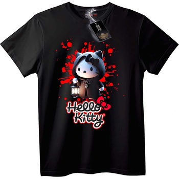 NOONEBRAND Тениска Hello Kitty тъмна - S, Black