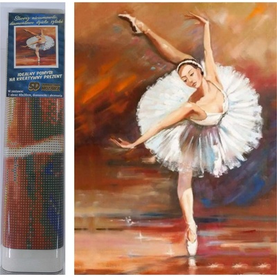 Norimpex - Puzzle Diamond Painting Ballerina 30x40cm - 1 - 39 piese