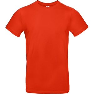 B&C Collection B&C E190 / Мъжка тениска от плътен памук - огненочервена XL (01003Tu3504)
