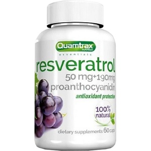 Quamtrax Resveratrol 50 mg + Proanthocyanidin 190 mg [60 капсули]