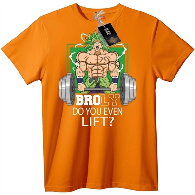 NOONEBRAND Тениска Broly "Повдигаш ли изобщо? " - L, White