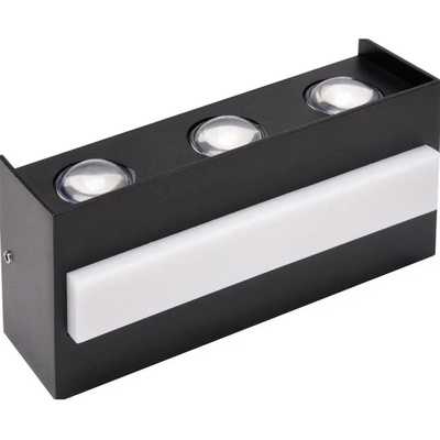 Horozk Electrik Led ФАСАДНО ТЯЛО 12w 4200k ДВУПОСОЧНО ЧЕРНО horoz twist (8680985595665)