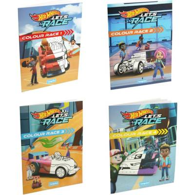 Europrice КНИЖКА ЗА ОЦВЕТЯВАНЕ 24 СТР. hot wheels 4 ВИДА
