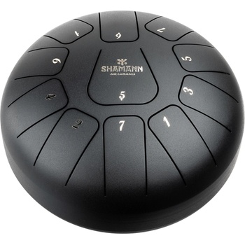 Image 1 of Shamann 8" 11 Notes F Major Matte Black Tongue Drum (FS11-8MATTEBLACK)