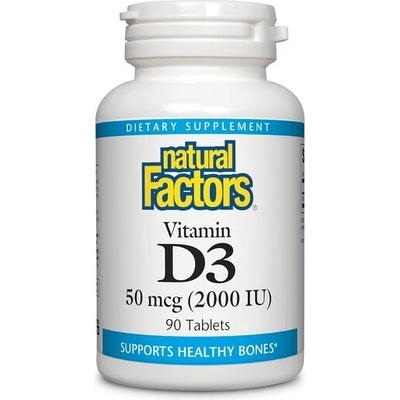 Natural Factors Витамин D3 2000 IU 90 таблетки | Natural Factors (1052 NF A)