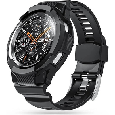 Tech-Protect Удароустойчив TPU кейс с вградена силиконова каишка за Samsung Galaxy Watch 4 Classic 46mm - Tech-Protect Scout Pro Case (черен) (THP1000BLK)
