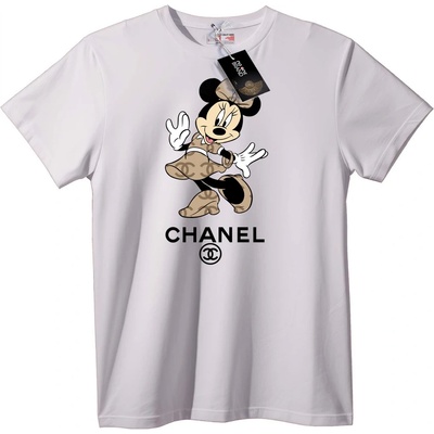 NOONEBRAND Тениска Minnie Mouse Chanel - L, White