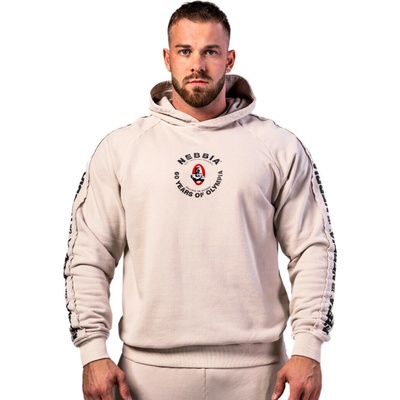 Nebbia Washed mikina s kapucňou Heritage 793 light grey
