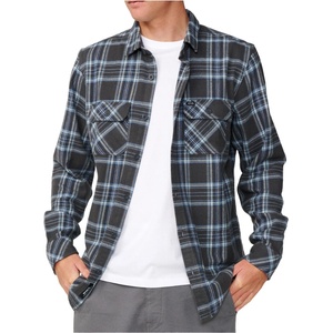 Rip Curl Мъжка риза с копчета Rip Curl Griffin Flannel Shirt - Washed Black (033-2103-0613)