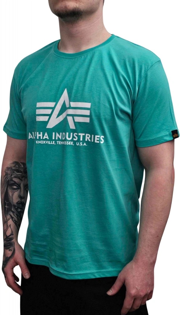 Alpha Industries Basic T Shirt Atomic Green
