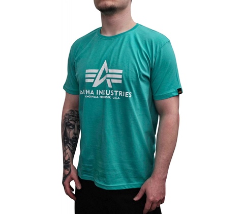 Alpha Industries Basic T Shirt Atomic Green