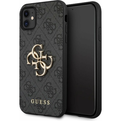 Guess PU 4G Metal Logo Apple iPhone 11 sivé