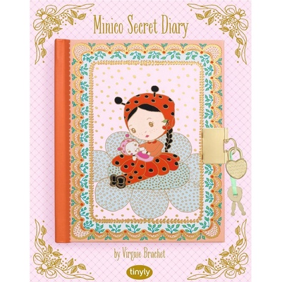 DJECO Таен дневник Djeco Tinyly - Минико, с ключ и катинар (DJ06998)