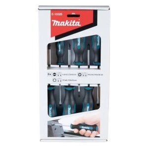 Makita Комплект отвертки makita 6 части (4 бр. sl+2 бр. ph+2 бр. pz) e-10528 (e-10528)