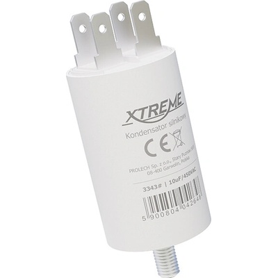 XTREME Rozbehový kondenzátor 10uF/450V 6,3 mm konektor