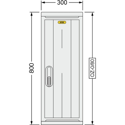 SFOS 300x800x245mm OZ-0/80