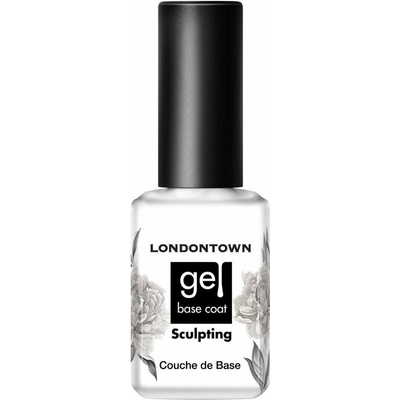Londontown Gel Sculpting Base Coat stavebný gélový lak na poškodené nechty průhledná 12 ml