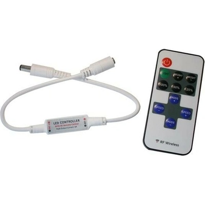 Stmívač MINI pro jednobarevné LED pásky RF 433MHz