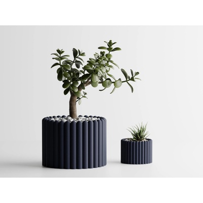 Ваза Ancona Малка, 110x110xH80mm - Тъмносин Мат