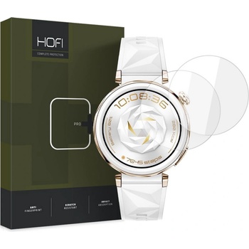 Hofi 2 броя стъклени протектори FULL GLUE за Huawei Watch GT 5 Pro (42mm) от Hofi Glass Pro+ 2-Pack - Прозрачни (5906302371167)